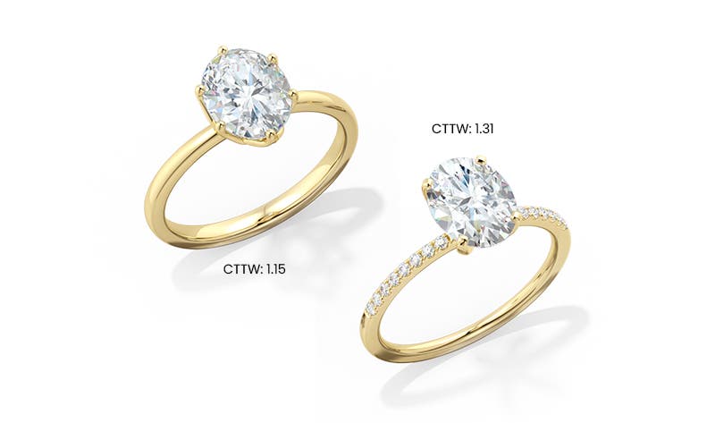 wedding ring cttw genuine diamond meaning