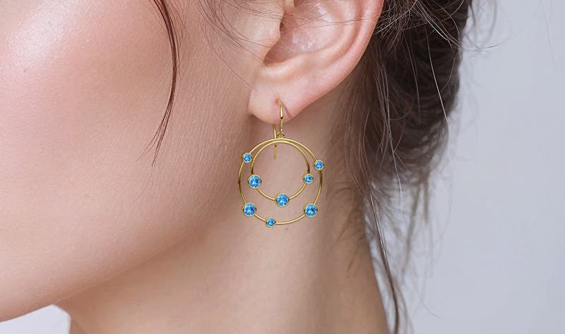 Swiss Blue Topaz Earring Buying Guide