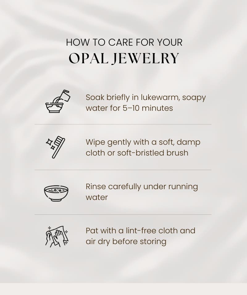 Infographic - Opal Jewelry Care Guide